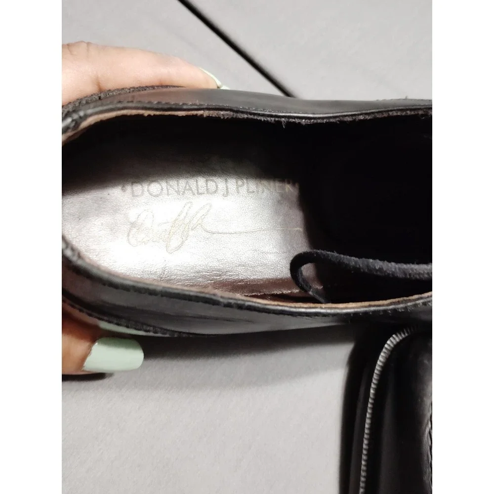 Allen Edmonds Burton Black Leather Apron Toe Derby Dress Shoe Men 11.5 Old Money